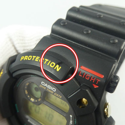 【中古】G-SHOCK | ジーショック FROGMAN 腕時計 DW-6300-1B ブラック