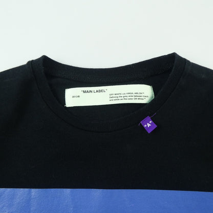 【中古】OFF-WHITE | オフホワイト Diag Bernini L/S Tee 長袖Ｔシャツ OMAB001F18185011 2018A/W 国内正規品 ブラック サイズ：XS