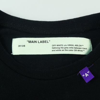 【中古】OFF-WHITE | オフホワイト Diag Bernini L/S Tee 長袖Ｔシャツ OMAB001F18185011 2018A/W 国内正規品 ブラック サイズ：XS