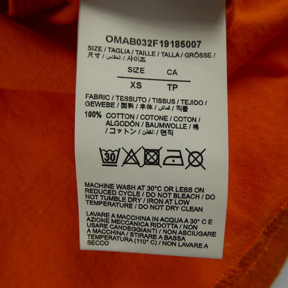 【中古】OFF-WHITE | オフホワイト SCAFFOLDING L/S Tee 長袖Ｔシャツ OMAB032F19185007 2019A/W 並行品 オレンジ サイズ：XS