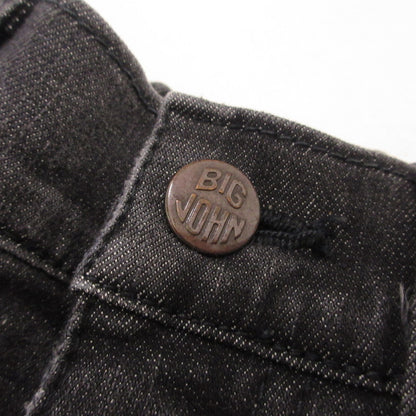 【中古】BIG JOHN | ビッグジョン サイドスリット デニムパンツ MML105K ブラック サイズ：XXS