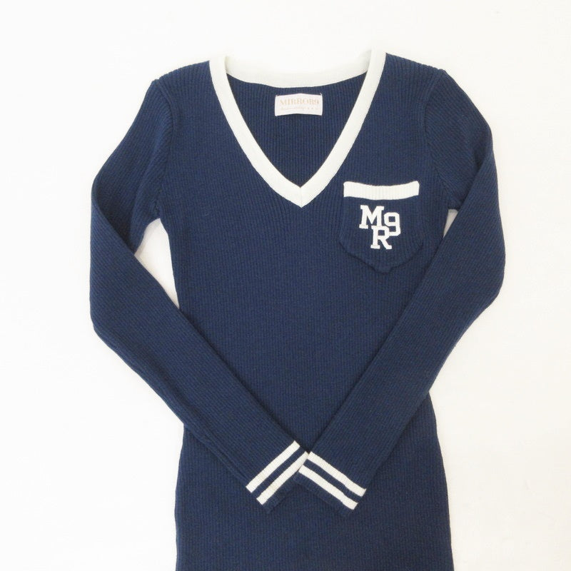 【中古】 Fitty knit onepiece ワンピース MG2106-1NVM ネイビー サイズ：M
