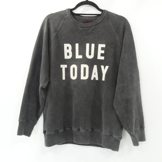 【中古】BLUE BLUE | ブルーブルー BLUE TODAY Vintage Wash Neck Sweat スウェット 1009727 チャコールグレー サイズ：2