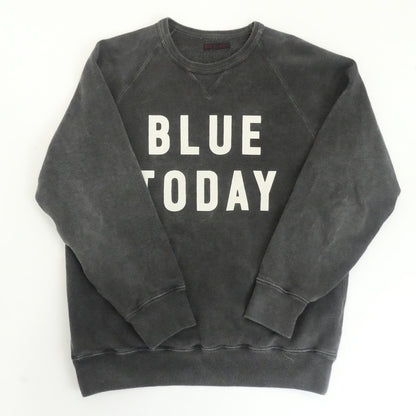 【中古】BLUE BLUE | ブルーブルー BLUE TODAY Vintage Wash Neck Sweat スウェット 1009727 チャコールグレー サイズ：2