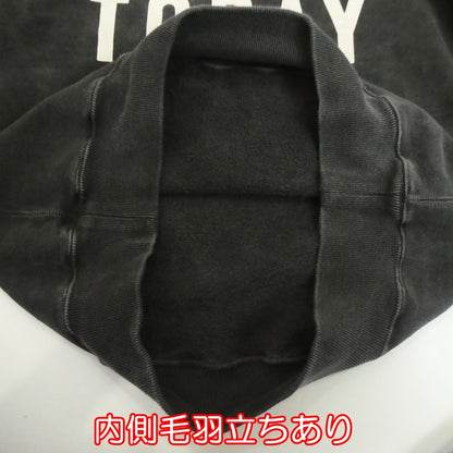 【中古】BLUE BLUE | ブルーブルー BLUE TODAY Vintage Wash Neck Sweat スウェット 1009727 チャコールグレー サイズ：2