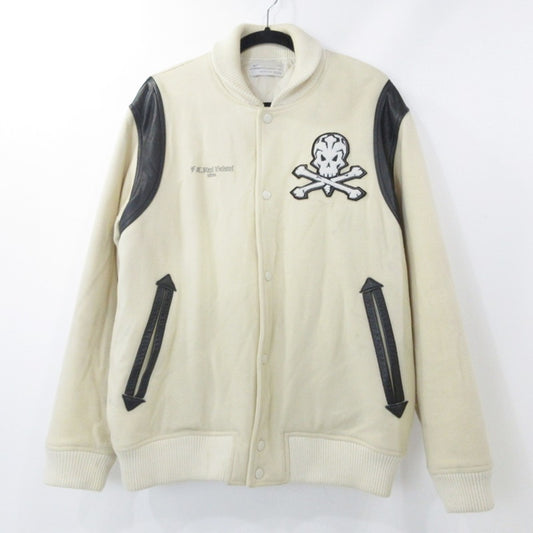【中古】FCRB | エフシーアールビー スタジャン 193935 ホワイト サイズ：L