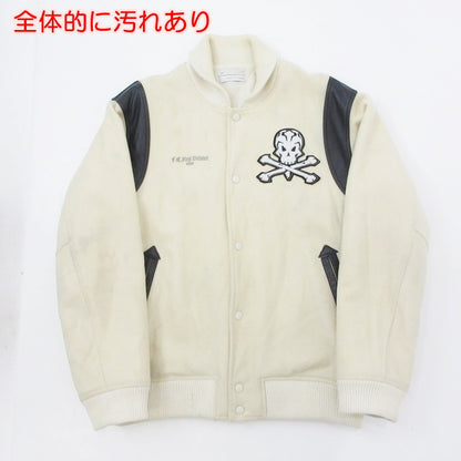 【中古】FCRB | エフシーアールビー スタジャン 193935 ホワイト サイズ：L