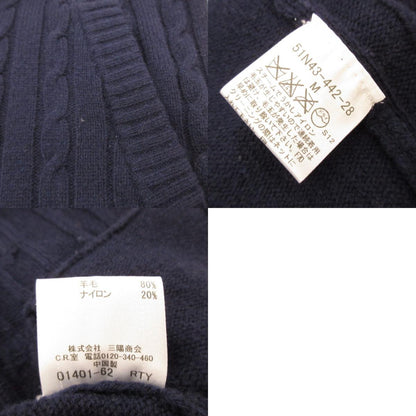 【中古】BLACK LABEL CRESTBRIDGE | ブラックレーベルクレストブリッジ ショールカラー カーディガン 51N43-442-28 ネイビー サイズ：M