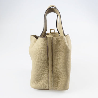 【中古】HERMES | エルメス ピコタンロックPM ハンドバッグ H056289CC8Q ベージュマルファ