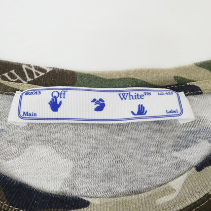 【中古】OFF-WHITE | オフホワイト 長袖Ｔシャツ OMAB001S21JER011 カーキ サイズ：S