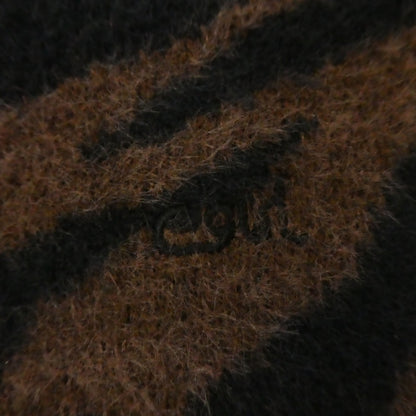 【中古】X-girl | エックスガール ZEBRA PATTERN OVERSIZED KNIT TOP セーター 105214015001 ブラウン サイズ：S