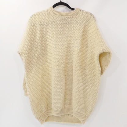 【中古】 アランニットセーター セーター ベージュ サイズ：L