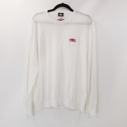 【中古】UMBRO | アンブロ Pitch Side Sweater ニット 24-080-610-0006-1-0 ホワイト サイズ：L