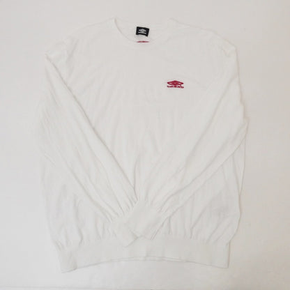 【中古】UMBRO | アンブロ Pitch Side Sweater ニット 24-080-610-0006-1-0 ホワイト サイズ：L