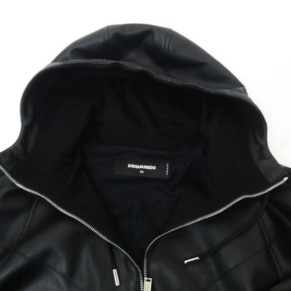 【中古】DSQUARED2 | ディースクエアード Hybrid Swag Track Suit レザー S74AM1459 ブラック サイズ：44