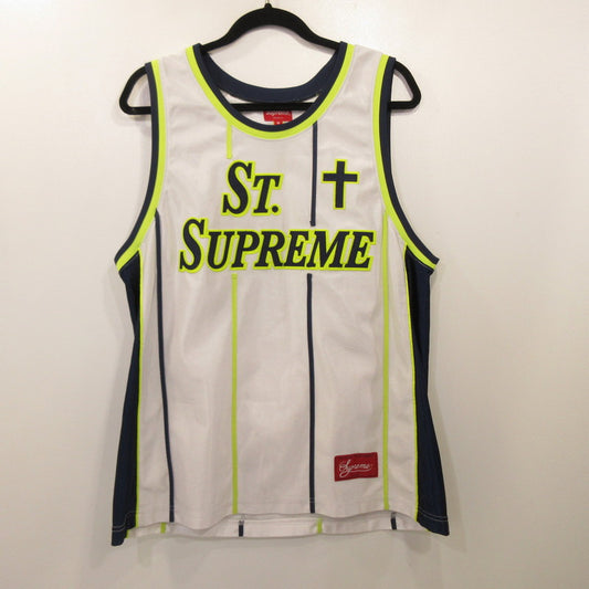 【中古】Supreme | シュプリーム Basketball Jersey 半袖シャツ 2020S/S ホワイト サイズ：M