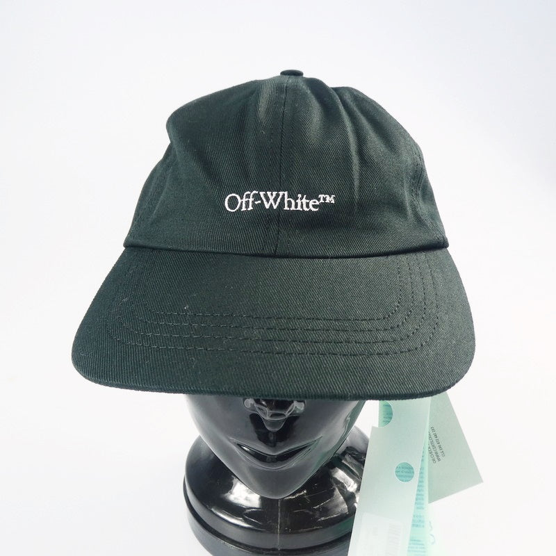 【中古】OFF-WHITE | オフホワイト BOOKISH OW BASIC BASEBALL キャップ OMLB022E20FAB012 ブラック