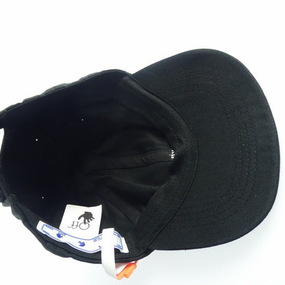 【中古】OFF-WHITE | オフホワイト BOOKISH OW BASIC BASEBALL キャップ OMLB022E20FAB012 ブラック