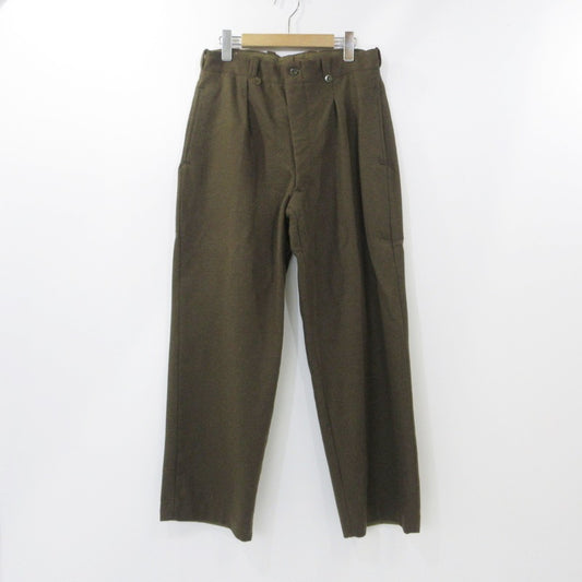 【中古】MILITARY衣料 | ミリタリーイリョウ M52 Wool Trousers パンツ オリーブ サイズ：24