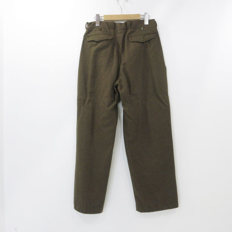 【中古】MILITARY衣料 | ミリタリーイリョウ M52 Wool Trousers パンツ オリーブ サイズ：24