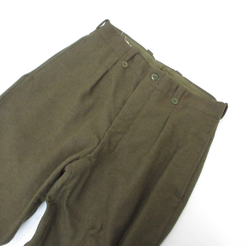 【中古】MILITARY衣料 | ミリタリーイリョウ M52 Wool Trousers パンツ オリーブ サイズ：24