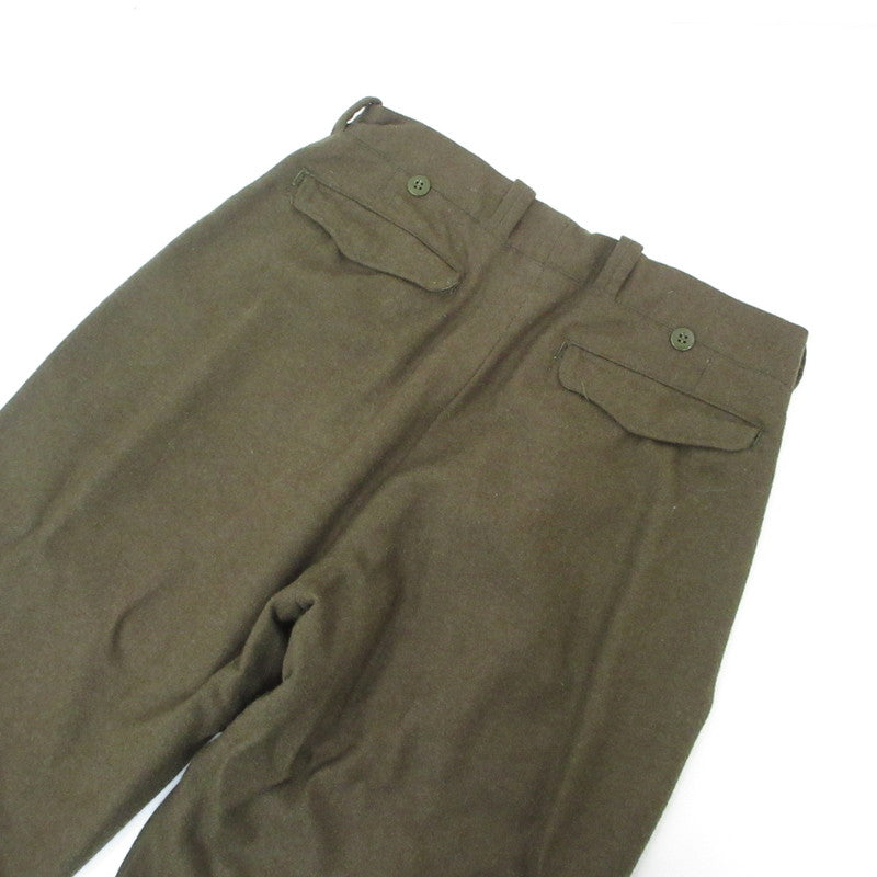 【中古】MILITARY衣料 | ミリタリーイリョウ M52 Wool Trousers パンツ オリーブ サイズ：24