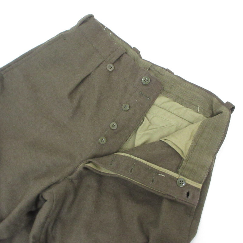 【中古】MILITARY衣料 | ミリタリーイリョウ M52 Wool Trousers パンツ オリーブ サイズ：24
