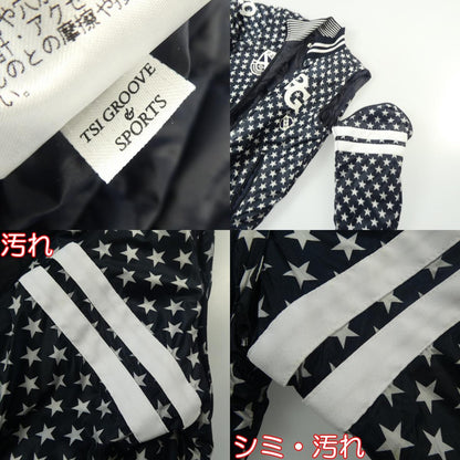 【中古】PEARLY GATES | パーリーゲイツ 4WAY星柄 中綿ジャケット 055-9120004 2018A/W ネイビー