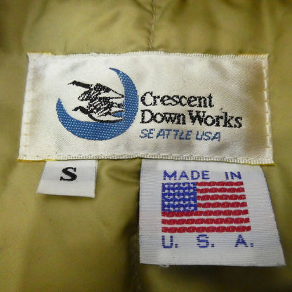 【中古】Crescent Down Works | クレセントダウンワークス Bomber Jacket ダウンジャケット ブラウン サイズ：S