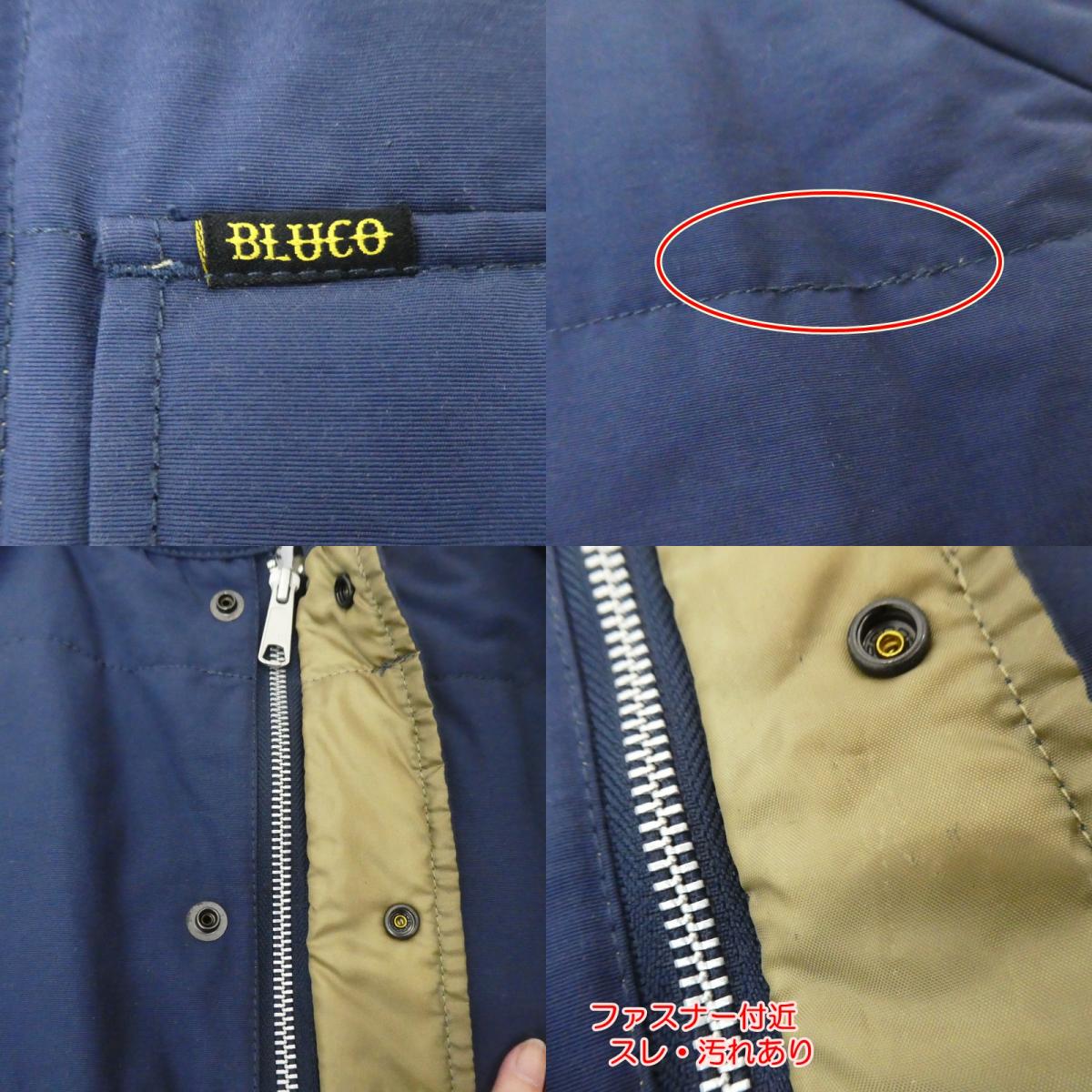 【中古】BLUCO | ブルコ RAICING JACKET 中綿ジャケット OL-047 ブルー サイズ：M