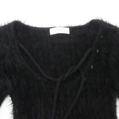 【中古】 Abbie fur tops ニット AM0638 ブラック