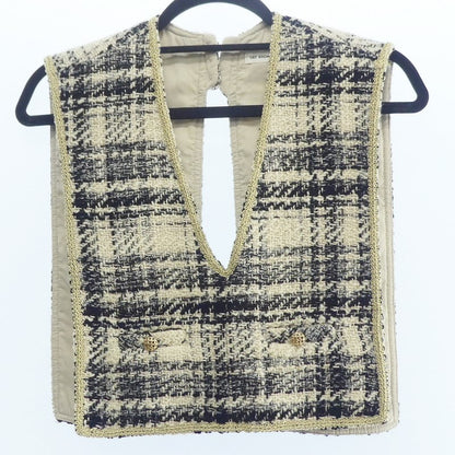 【中古】Lily Brown | リリーブラウン ツイードアタッチカラー その他トップス LWGG225351 2022A/W 付け襟 サイズ:ONE ホワイト