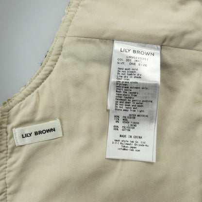 【中古】Lily Brown | リリーブラウン ツイードアタッチカラー その他トップス LWGG225351 2022A/W 付け襟 サイズ:ONE ホワイト