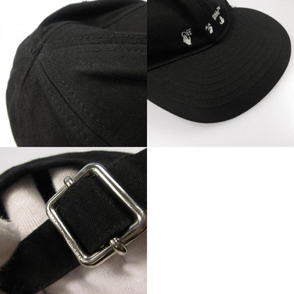 【中古】OFF-WHITE | オフホワイト OW LOGO BASEBALL CAP キャップ 並行品 ブラック