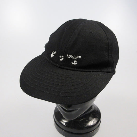 【中古】OFF-WHITE | オフホワイト OW LOGO BASEBALL CAP キャップ 並行品 ブラック