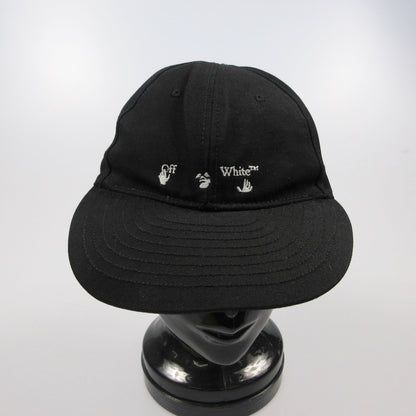 【中古】OFF-WHITE | オフホワイト OW LOGO BASEBALL CAP キャップ 並行品 ブラック