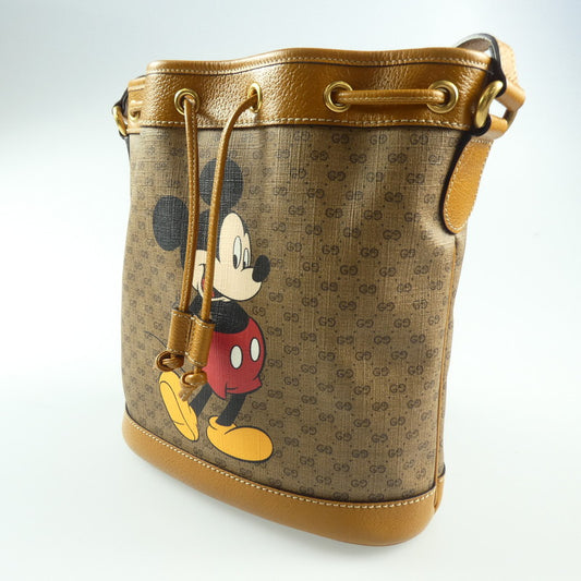 【中古】GUCCI | グッチ スモールバケットバッグ ショルダーバッグ 602691 ×Disney マルチカラー
