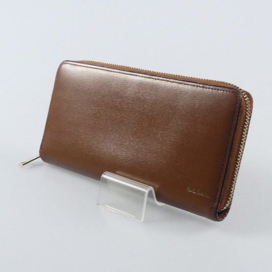 【中古】Paul Smith | ポール・スミス マルチストライプエッジ 長財布 BPS427 ブラウン