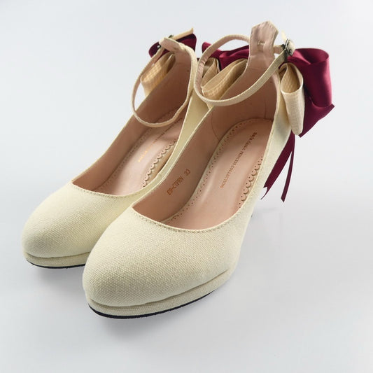 【中古】 Princess Collection パンプス E9-CTPRN ベージュ 22cm