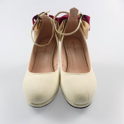 【中古】 Princess Collection パンプス E9-CTPRN ベージュ 22cm