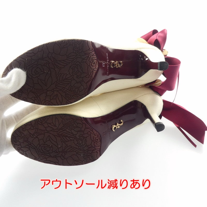 【中古】 Princess Collection パンプス E9-CTPRN ベージュ 22cm