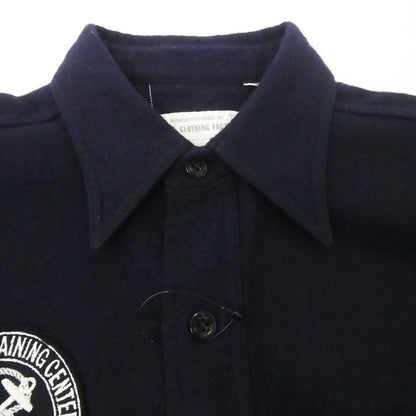 【中古】BUZZ RICKSONS | バズリクソンズ C.P.O BLUE FLANNEL SHIRTS 長袖シャツ BR27035 ネイビー サイズ：38