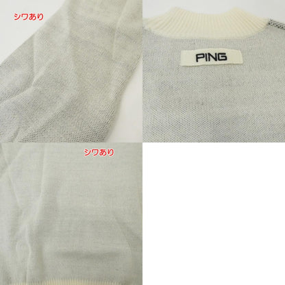 【中古】 ダブルジャガードタートルニット セーター 621-227501 ホワイト サイズ：L