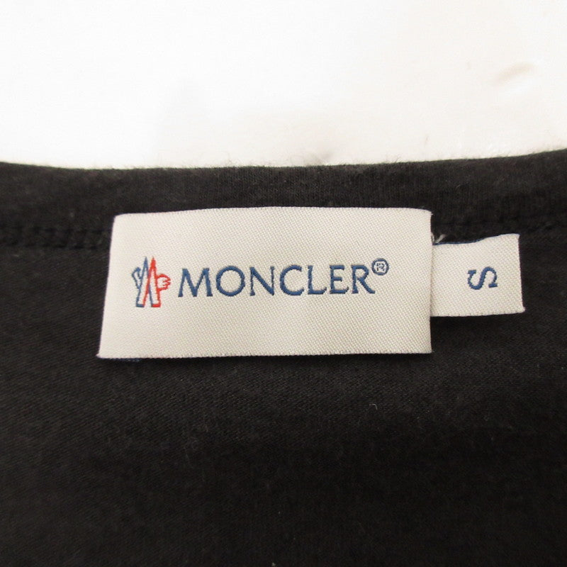 【中古】MONCLER | モンクレール MAGLIA GIROCOLLO 半袖Ｔシャツ 32093809060082807 国内正規品 ブラック サイズ：S