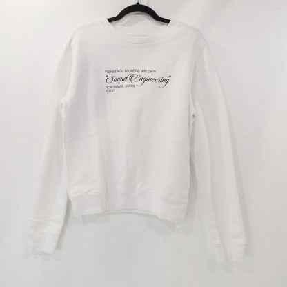 【中古】OFF-WHITE | オフホワイト SOUND ENGINEERING Sweatshirt スウェット OMBA025G21FLE001 ホワイト サイズ：S