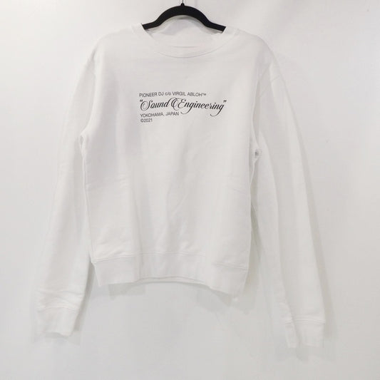 【中古】OFF-WHITE | オフホワイト SOUND ENGINEERING Sweatshirt スウェット OMBA025G21FLE001 ホワイト サイズ：S