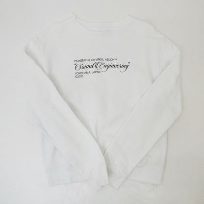 【中古】OFF-WHITE | オフホワイト SOUND ENGINEERING Sweatshirt スウェット OMBA025G21FLE001 ホワイト サイズ：S