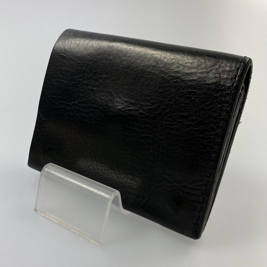 【中古】 小型のマチ付き二つ折り財布 長財布 GS-15 ブラック サイズ：M