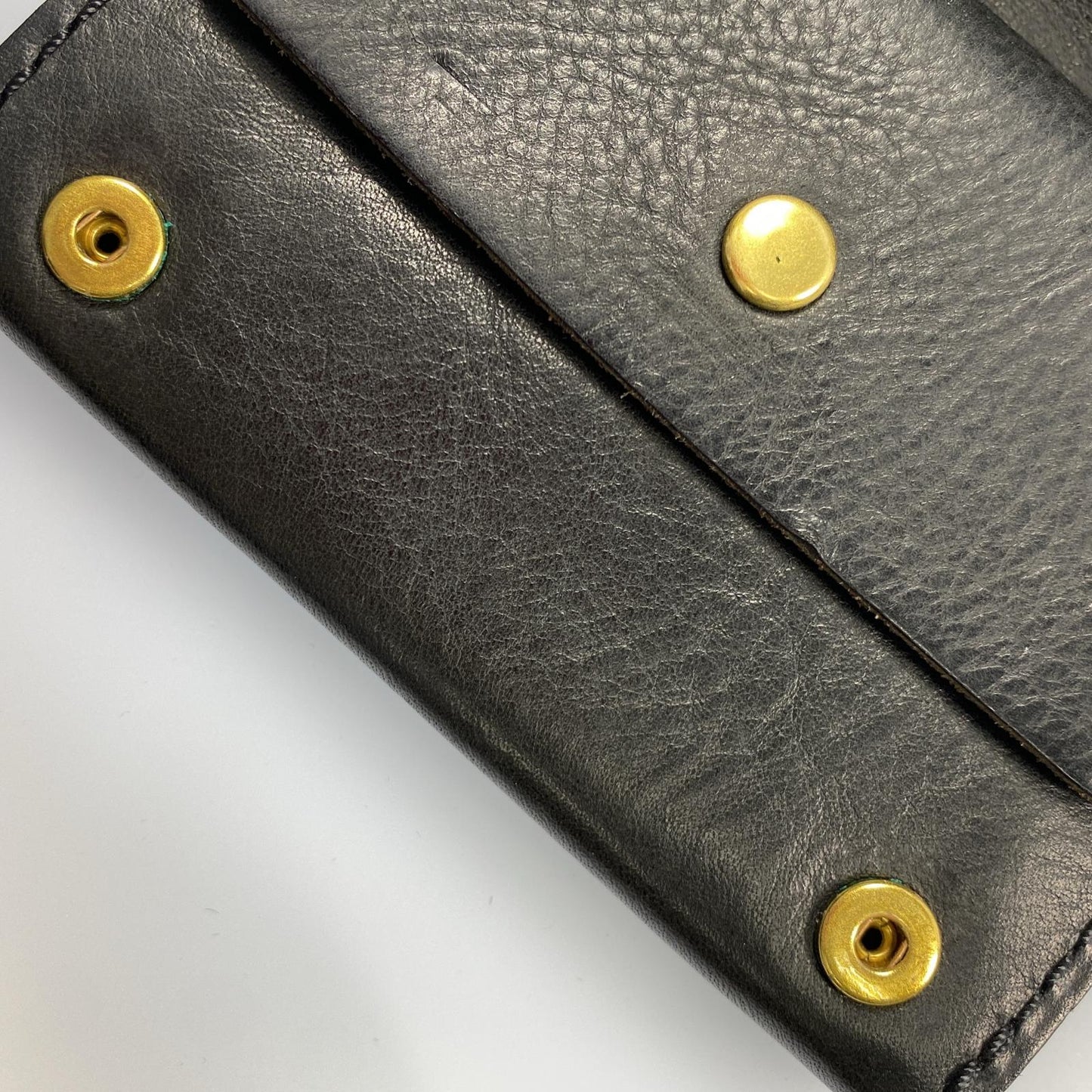 【中古】 小型のマチ付き二つ折り財布 長財布 GS-15 ブラック サイズ：M