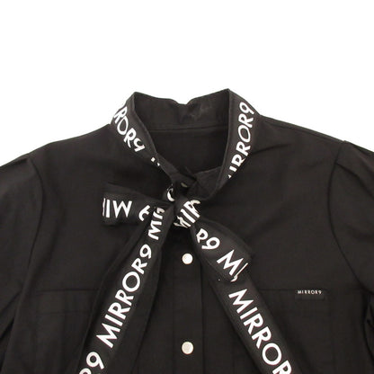 【中古】 Ribbon stretch long shirts 長袖シャツ 2024A/W ブラック サイズ：S